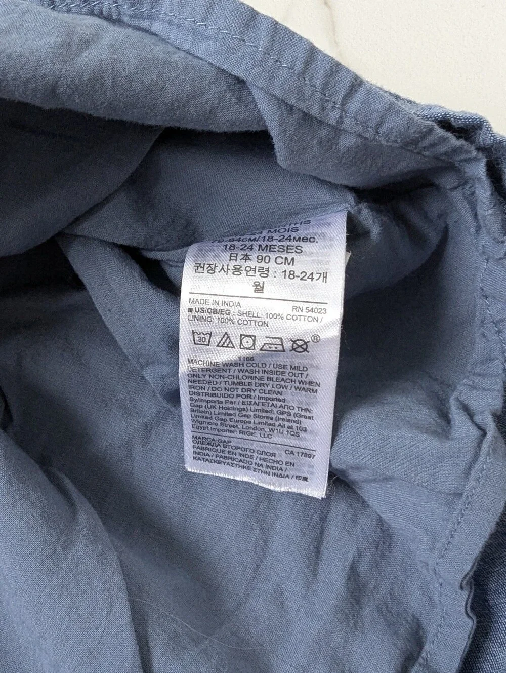baby Gap Popsicle Chambray Dress